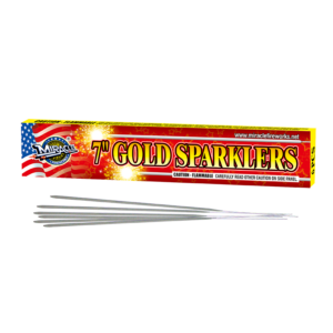 7" GOLD SPARKLERS